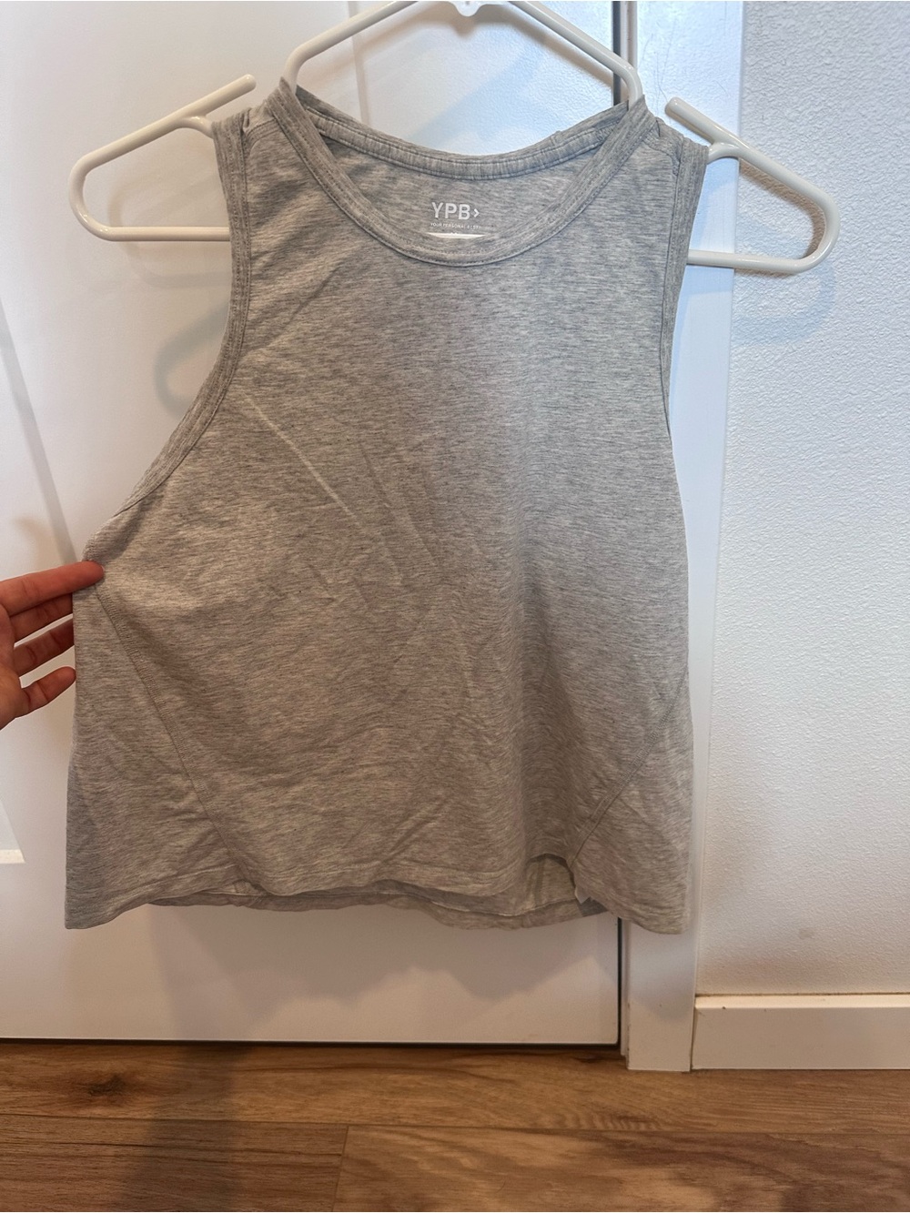 Abercrombie & Fitch Light Gray Ribbed Tank Top